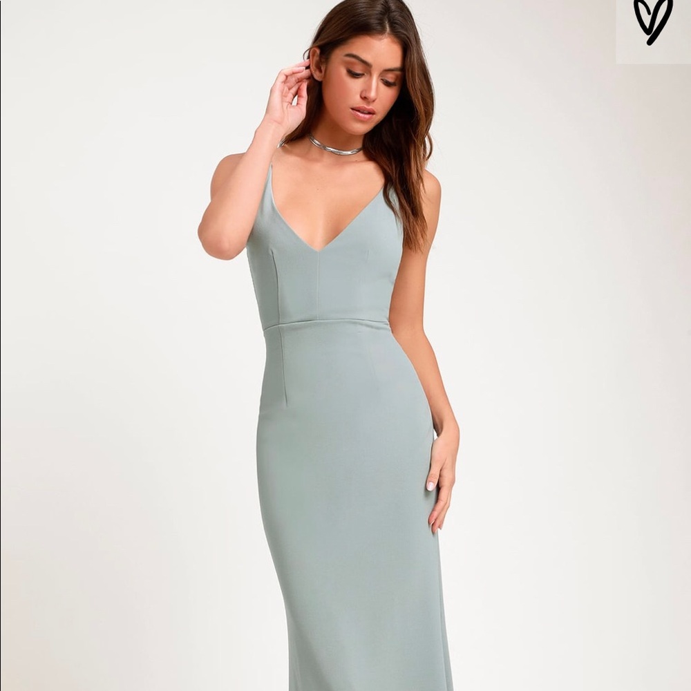 Lulu’s Melora Slate Blue Sleeveless Maxi - NWT x 4